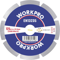 WorkPro GSOSSE 2 Doorslijpschijf 125 mm 1 stuk(s) Keramiek, Porselein, Marmer, Metselwerk, Glas, Kalksteen, Graniet, Natuursteen, Zandsteen