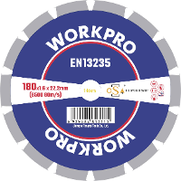 WorkPro GSOSSE 3 Doorslijpschijf 180 mm 1 stuk(s) Keramiek, Porselein, Marmer, Metselwerk, Glas, Kalksteen, Graniet, Natuursteen, Zandsteen