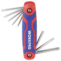 WorkPro TX Haakse schroevendraaierset T 9, T 10, T 15, T 20, T 25, T 27, T 30, T 40