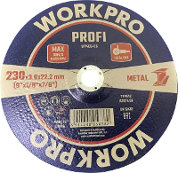 WorkPro WP406426 Doorslijpschijf 230 mm 5 stuk(s) Metaal