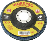 WorkPro WP407550 Lamellenschuurschijf Diameter 115 mm Boordiameter 22.2 Mm 10 stuk(s)