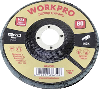 WorkPro WP407557 Lamellenschuurschijf Diameter 125 mm Boordiameter 22.2 Mm 10 stuk(s)