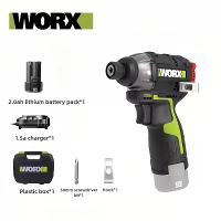 WORX WU132X Draadloze Borstelloze Slagschroevendraaier 160N.M. Koppel SDS Boorkop 2 Snelheden Lichtgewicht Ontwerp