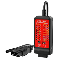 WOYO CTB007 16Pin 75cm /150cm Kabel OBD2 Diagnosehulpmiddel 12V 24V Stekker Tester Box