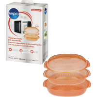 Ovalen stoomschaal voor de magnetron, 2,5 Liter