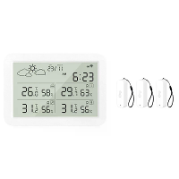 WS06 Tuya WiFi Weerstation Slimme Hygrometer Thermometer Binnen Buiten Temperatuur Vochtigheid Monitor Afstandsbediening