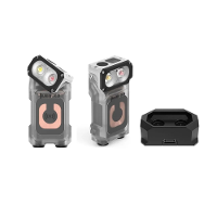 WUBEN X3 Owl 700LM Mini LED Sleutelhanger Zaklamp 180° Draaibare Kop Beste EDC Zaklamp Draadloze Oplaadbasis Ultralicht