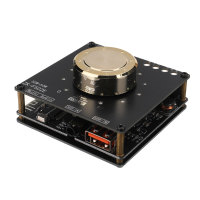 ZK F502E Cool Volume Indicator Bluetooth Audio Power Amplifier Board Module LC Filter Stereo 50W+50W