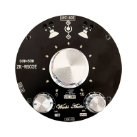ZK R502E Bluetooth 5.0 High Power Digitale Versterker Stereo Board 50Wx2 AMP Amplificador Home Muziek Met Volume indicat
