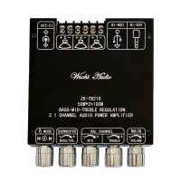 ZK TB21S 2.1 Kanaals Bluetooth audioversterkerkaartmodule Subwoofer Middentoon Hoge toon TPA3116 Bas AMP 50WX2+100W