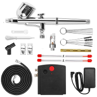 WZ100 Verfmachinete Kit 10 L/min 40 dB Dual actie 0,3 mm 7 CC Auto Start 15 PSI Stop 25 PSI 220 240 V/50 Hz 1/8 BSP 0,2/