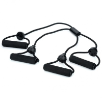 X Shape Rubber Body Building Training Pull Rope Exerciser