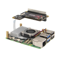 X1000 voor Raspberry Pi 5 PCIe naar M.2 NVMe SSD adapterkaart HAT X1000 2242 2230