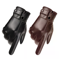 XANES 1 Paar Winter Warme Handschoenen Touchscreen PU Buitensport Fietshandschoenen Winddicht Waterdicht Ski Handschoene