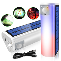 XANES® 260LM Multifunctioneel zonne campinglicht Waterdicht Powerbank 3 standen Werklamp Outdoor Travel Hiking Tent Ligh