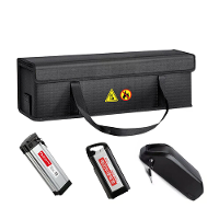 XANES 49*15*15CM Lithium Baterij Opbergzak voor Elektrische Fiets Draagbaar Waterdicht Vlamdovend Explosiebestendig Veil