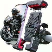 XANES Fiets Handvat Telefoonhouder Verstelbaar Schokbestendig Extreem Stevige Grip Mobiele Stand voor MTB Motorfiets