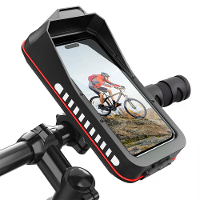 XANES Fiets Mobiele Telefoonhouder voor 4,7 7,0 inch Universele Waterdichte Schokdemper Multifunctionele Opbergtas Stuur