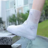 XANES Fietsschoenhoezen Waterdicht Regenbooties Silicium Slipbestendig Regenachtige Dagen Dikke Regenlaarzen Hoezen Voet