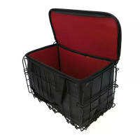 XANES multifunctioneel metalen fietsbasket met ritsvoering tas, draagbare huisdierdrager en winkelentas voor mountainbik