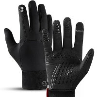 Xanes Winter Warme Fietshandschoenen Heren Dames Antislip Touchscreen Handschoenen Koude Weer Handschoenen Winddicht Wat