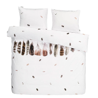 Leen Bakker   Marjolein Bastin Dekbedovertrek Wild Feathers   240x200/220 Cm   Katoen   Wit