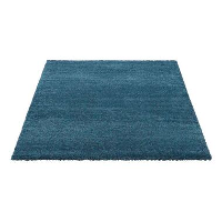 LEEN x Mariska vloerkleed Peacock   blauw/zwart   160x230 cm   Leen Bakker