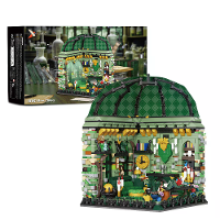 Xbert Brix 66192 Gemeenschappelijke Kamer Huis Bouwblokset Baksteen Assemblageset 2174PCS Creatieve Bureau Ornamenten Ki