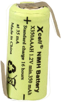 XCell X1/2AAAH 350 LFZ Speciale oplaadbare batterij 1/2 AAA Z soldeerlip NiMH 1.2 V 350 mAh
