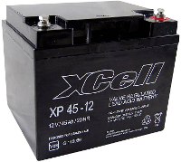 XCell XP 45   12 Loodaccu 12 V 45 Ah Loodvlies (AGM) (b x h x d) 197 x 170 x 165 mm M6 schroefaansluiting Onderhoudsvrij, VDS certificering