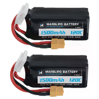 MARSLIPO 11.1V 1500mAh 120C 3S Lipo Batterij XT60 Plug voor RC Dronen