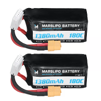 MARSLIPO 14,8V 1380mAh 180C 4S Lipo batterij XT60 plug voor GEPRC Cinebot30 HD Darwinfpv CineApe35 FPV racingdron