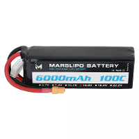 MARSLIPO 14.8V 6000mAh 100C 4S Lipo batterij XT60 plug voor RC drones