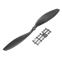 Xfx 12*6sf 1260 Inch Slow Fly Propeller Blade Black Ccw For Rc Model