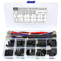 XH2.54MM Dupont Connector Kit Enkele Rij Dubbele Rij Behuizing 2.54Mm Stapel Draad Kabel Mannelijke Vrouwelijke Pin Term