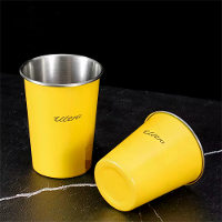Xiaomi 2PCS 350ml RVS Tumbler Mini Draagbare Whiskey Bekers Kantoor en Gym Mokken Eco vriendelijk Waterfles voor Thuis K