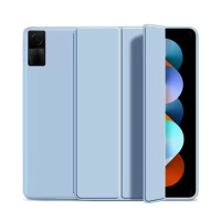 Xiaomi Redmi Pad SE/Redmi Pad Beschermhoes Drieluik Tablet Hoesje Automatisch Wakker worden en Slapen Siliconen Cover