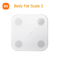 Xiaomi Slimme Lichaamsvetweegschaal 2 Samenstellingsschaal Bluetooth 5.0 APP monitor LED display Digitaal Werkt met Mi F