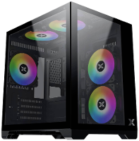 Xigmatek Aqua M Midi tower PC behuizing Zwart Zijvenster