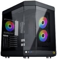 Xigmatek CUBI Midi tower PC behuizing Zwart Zijvenster