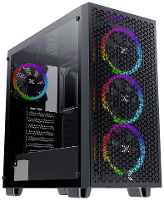 Xigmatek Gaming G Pro Midi tower Gaming behuizing Zwart Zijvenster