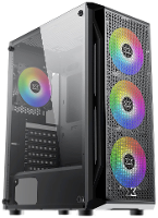 Xigmatek Gaming X Midi tower Gaming behuizing Zwart Zijvenster