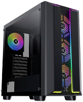 Xigmatek Gaming Y Pro Midi tower Gaming behuizing Zwart Zijvenster