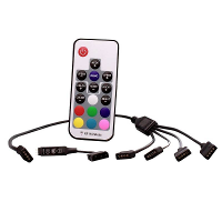 Xilence LQZ.RGB_Set, RGB Remote Control, Receiver, 1to4 RGB Splitter