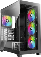 Xilence Gleam Midi tower PC behuizing Zwart Zijvenster