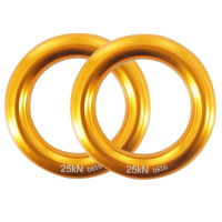XINDA 25kn aluminium rotsklimmen touw ring outdoor camping hangmat veiligheid redding versnelling
