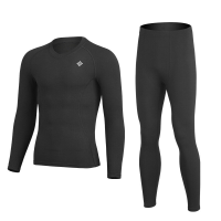 XINTOWN Motorfiets Thermisch Ondergoed Set mannen Skiën Winter Warme Basislagen Strakke Ronde Hals Lange Onderbroek Tops