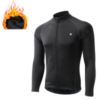 Winter fietsjack mannen MTB fiets trui winddicht reflecterende fleece voering ademende sport mountainbike kleding