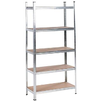 XITTA   Stellingkast 5 planken   Zilver   150 cm   Staal