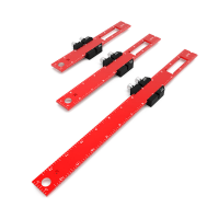 3 Stuks Precisie Zakliniaal Houtbewerking Liniaal Scriber Aluminium Schuif Stop Markering Liniaal Metrisch Inch Meetgere